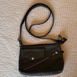 Great American Leatherworks Leather Black Crossbody Bag